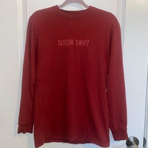Size Small Red Taylors Version long sleeve tee